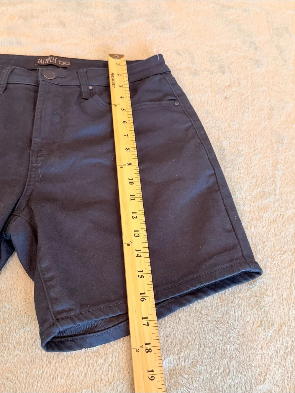 Caliville Men’s Navy Blue Stretch Chino Shorts Size M 32 Casual
